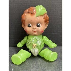Very Rare HTF Vintage Peter Pan Celluloid Doll 9 Inch - Decor Hang Up Or Display
